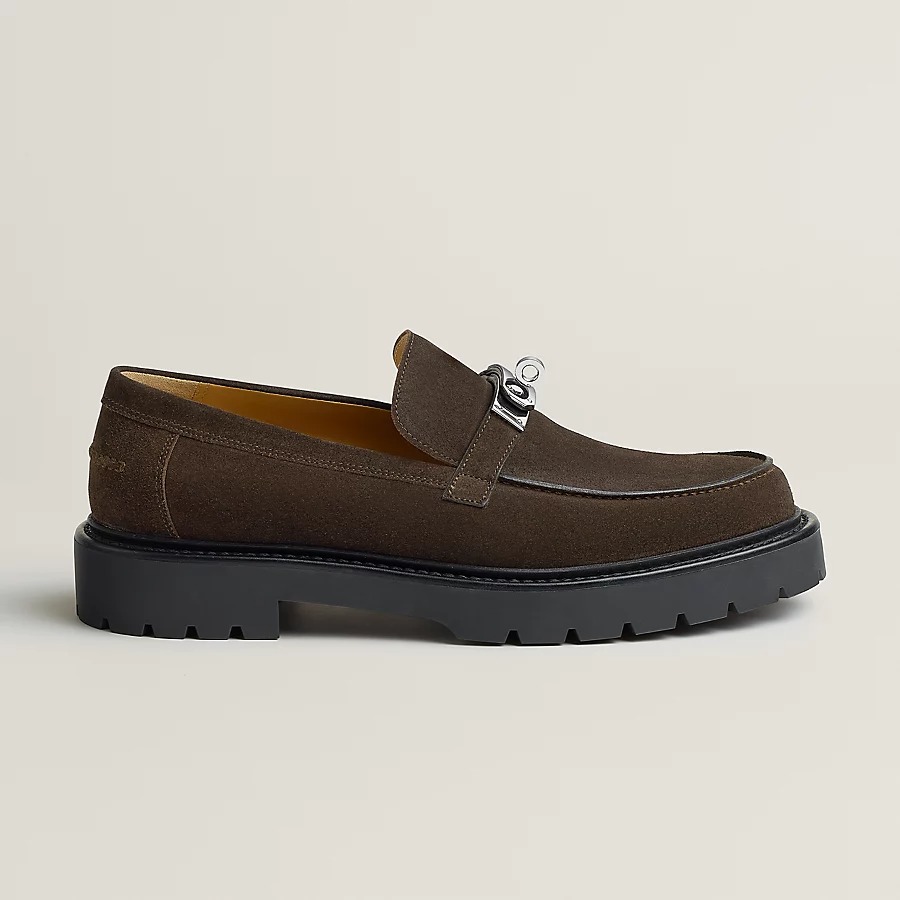HERMES ICONE LOAFER MARRON EBENE