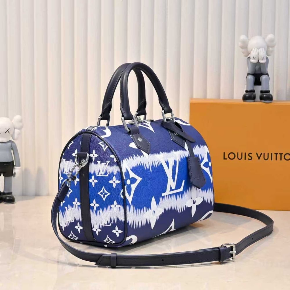 Louis Vuitton Speedy Bandouliere 30 Monogram Escale Canvas Blue 25cm