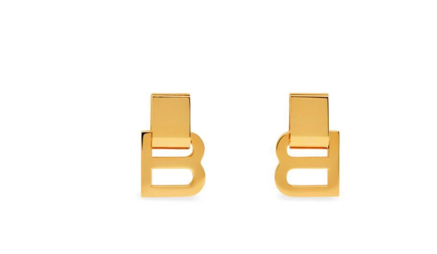 Balenciaga Gold Stud Earrings