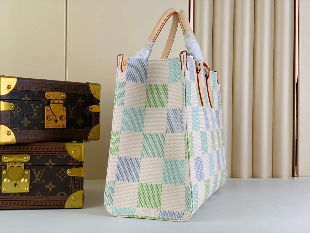 Louis Vuitton Onthego Mm Autres Toiles Damier Pistachio N40518 35Cm