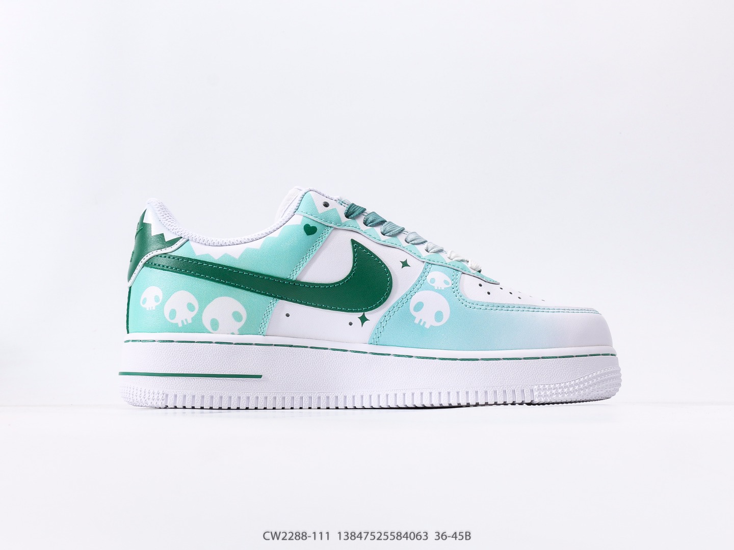 Nike Air Force 1 Low Kuromi Mint Green Custom