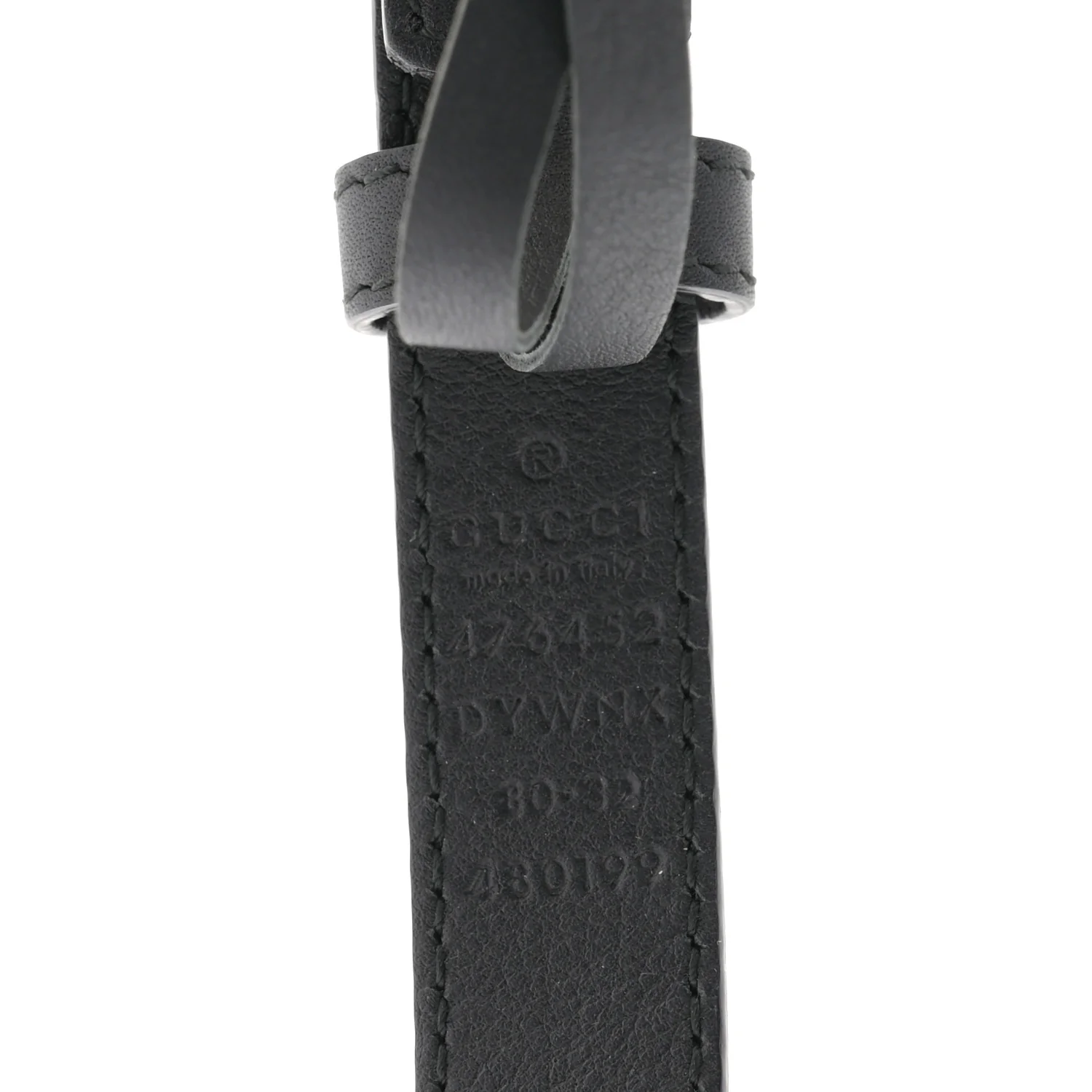 Calfskin Queen Margaret Bee Belt 80 32 Black