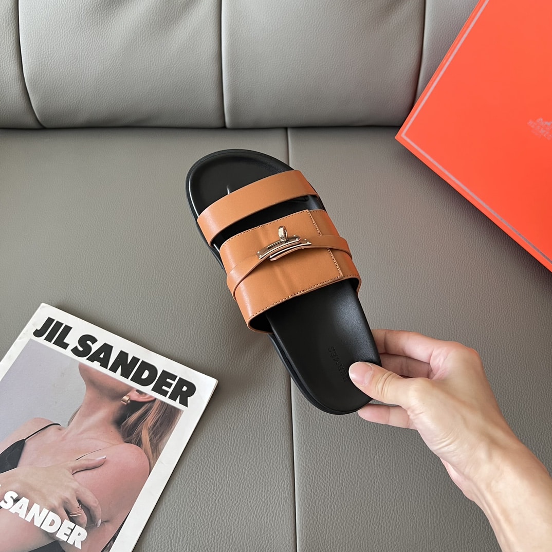Hermes Jackson Sandal Naturel H H251863Zhnh410