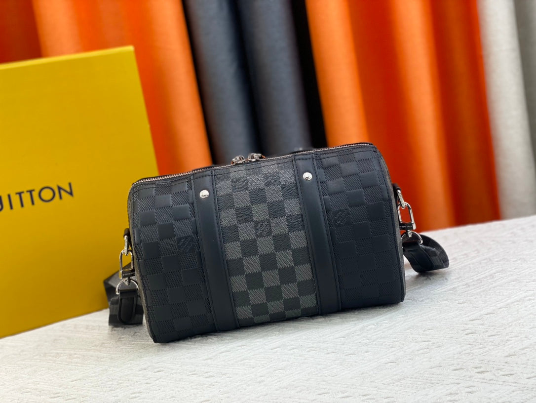 Louis Vuitton City Keepall Black Graphite 27Cm N40452