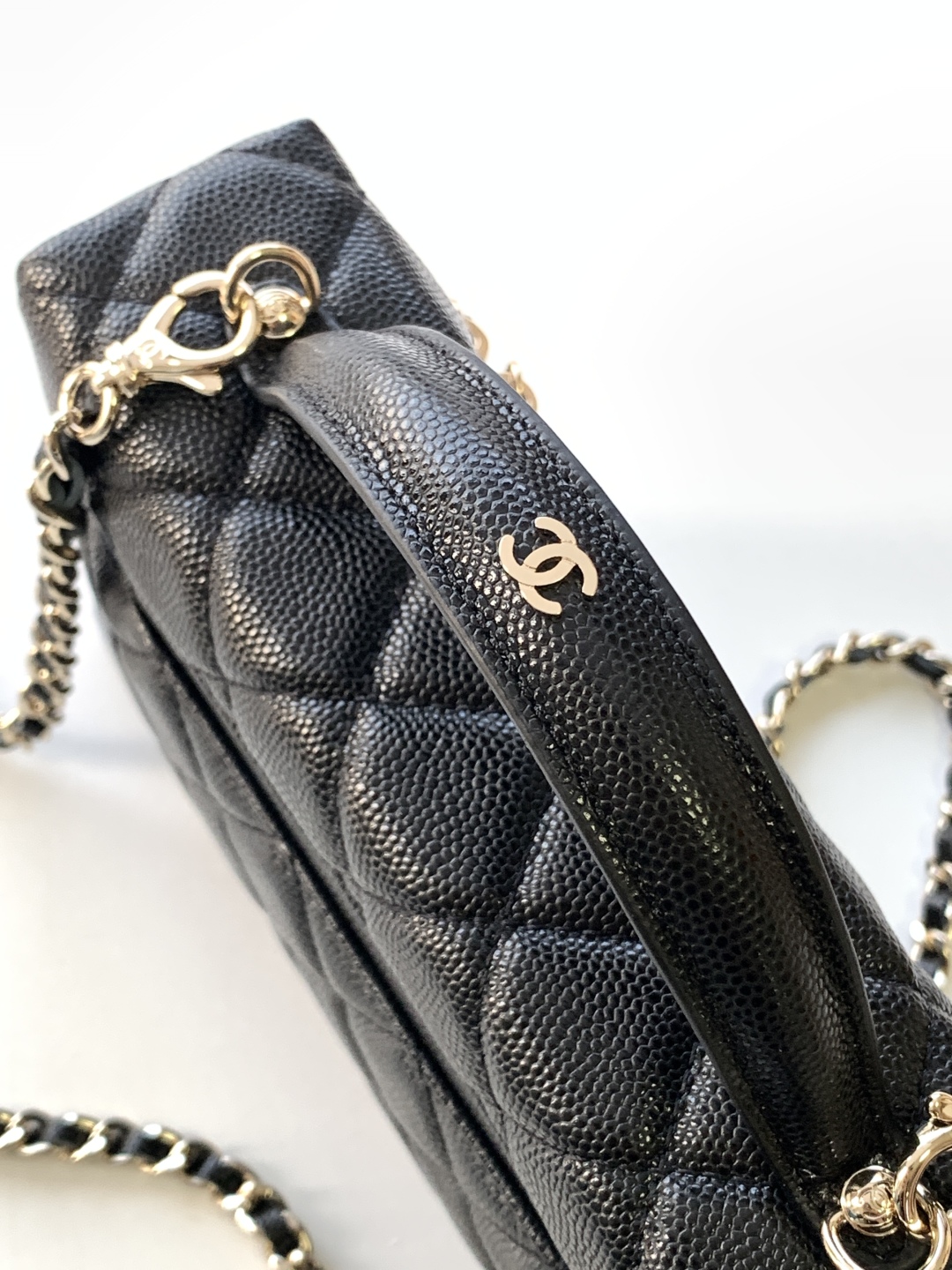 Chanel 25C Vanity Case Black 20cm