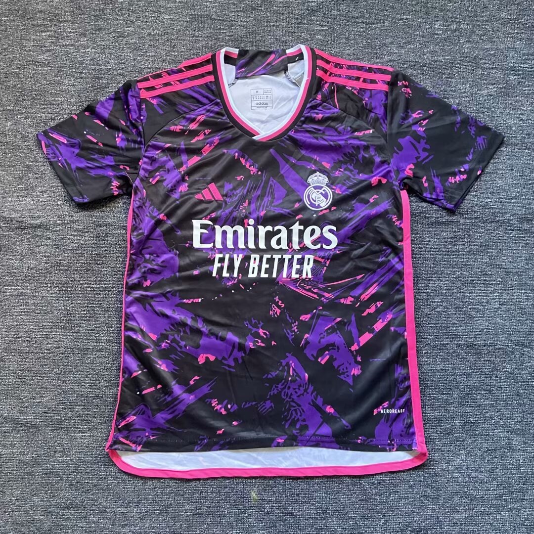 2024/2025 Real Madrid Camouflage pink Special Edition Football Shirt 1:1 Thai Quality