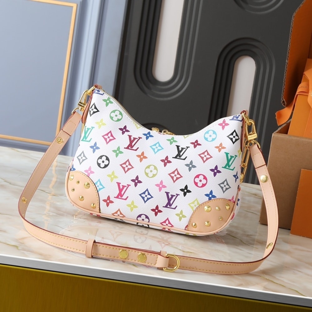 Louis Vuitton X Takashi Murakami Boulogne PM White 26m M27790
