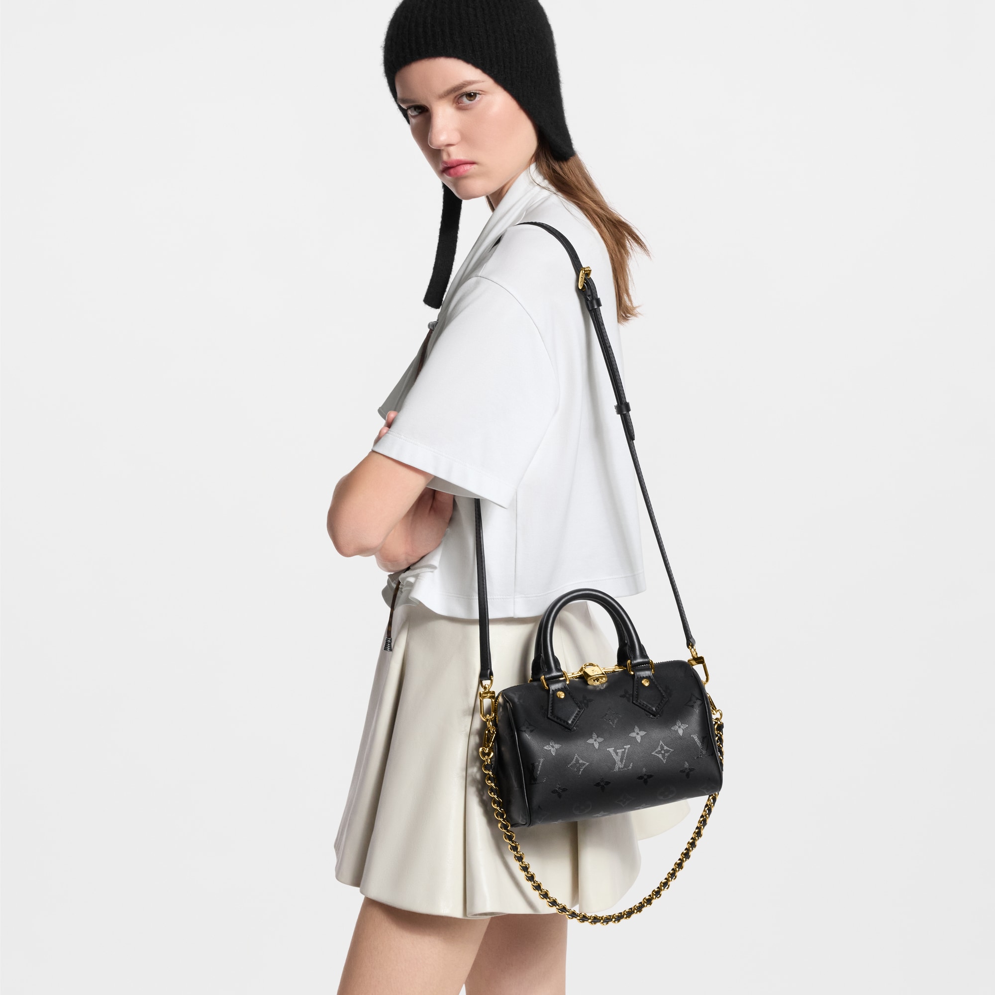 Louis Vuitton M3A079 Speedy Bandoulière 20 Black