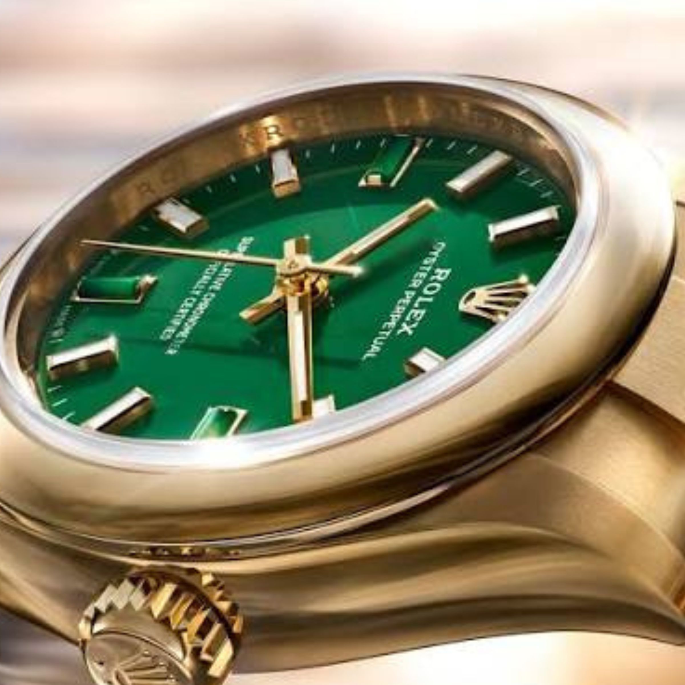[Superclone] Rolex Oyster Perpetual 28mm Green Stone Dial Oyster 276208