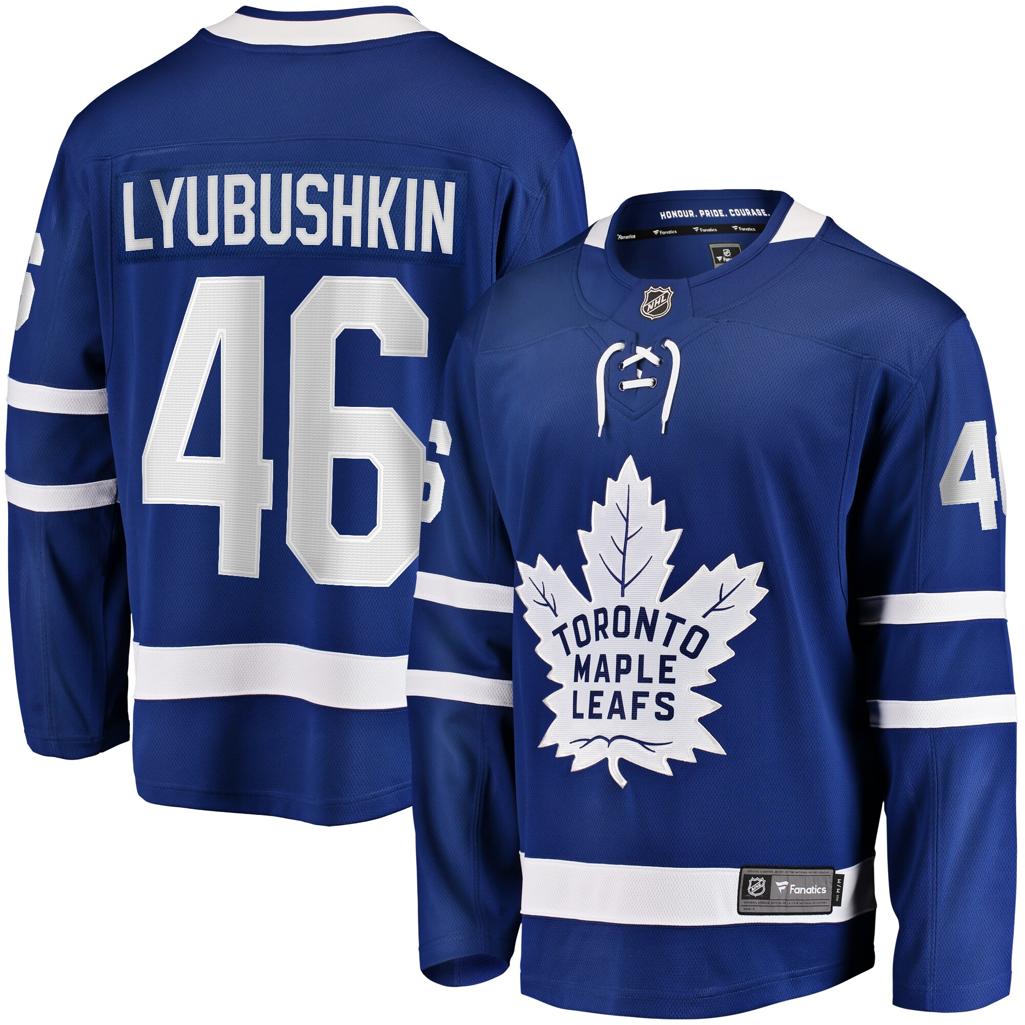 Ilya Lyubushkin Toronto Maple Leafs Fanatics Home Premier Breakaway Player Jersey – Blue