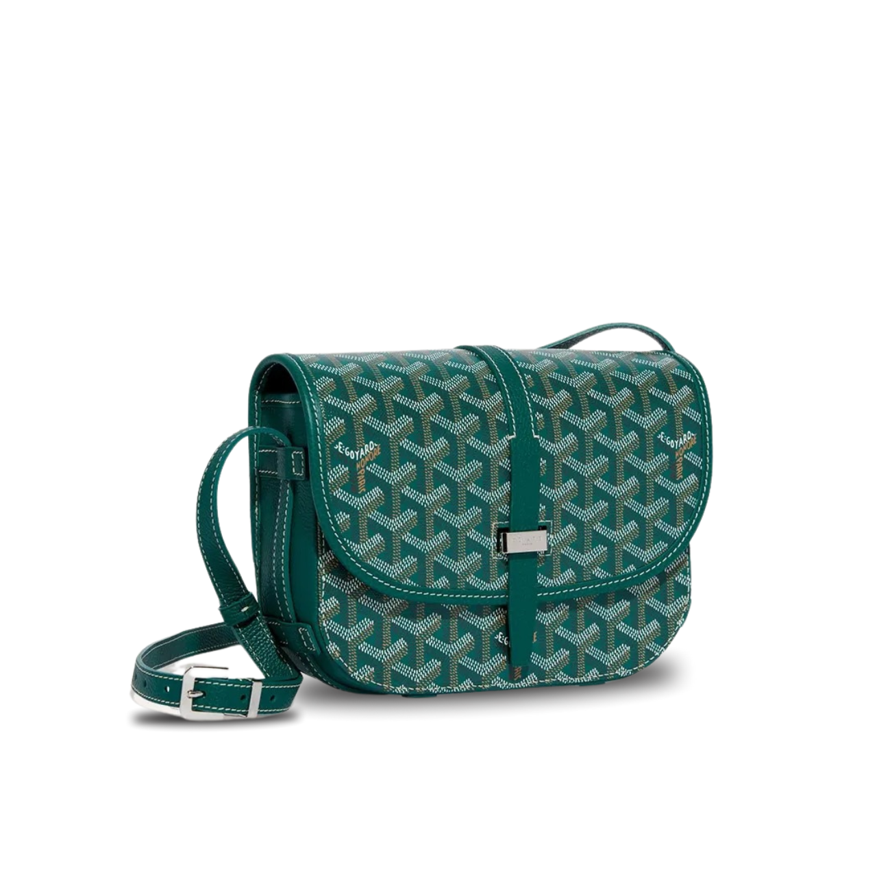 Goyard Belvedere Pm Bag 21Cm Green Canvas