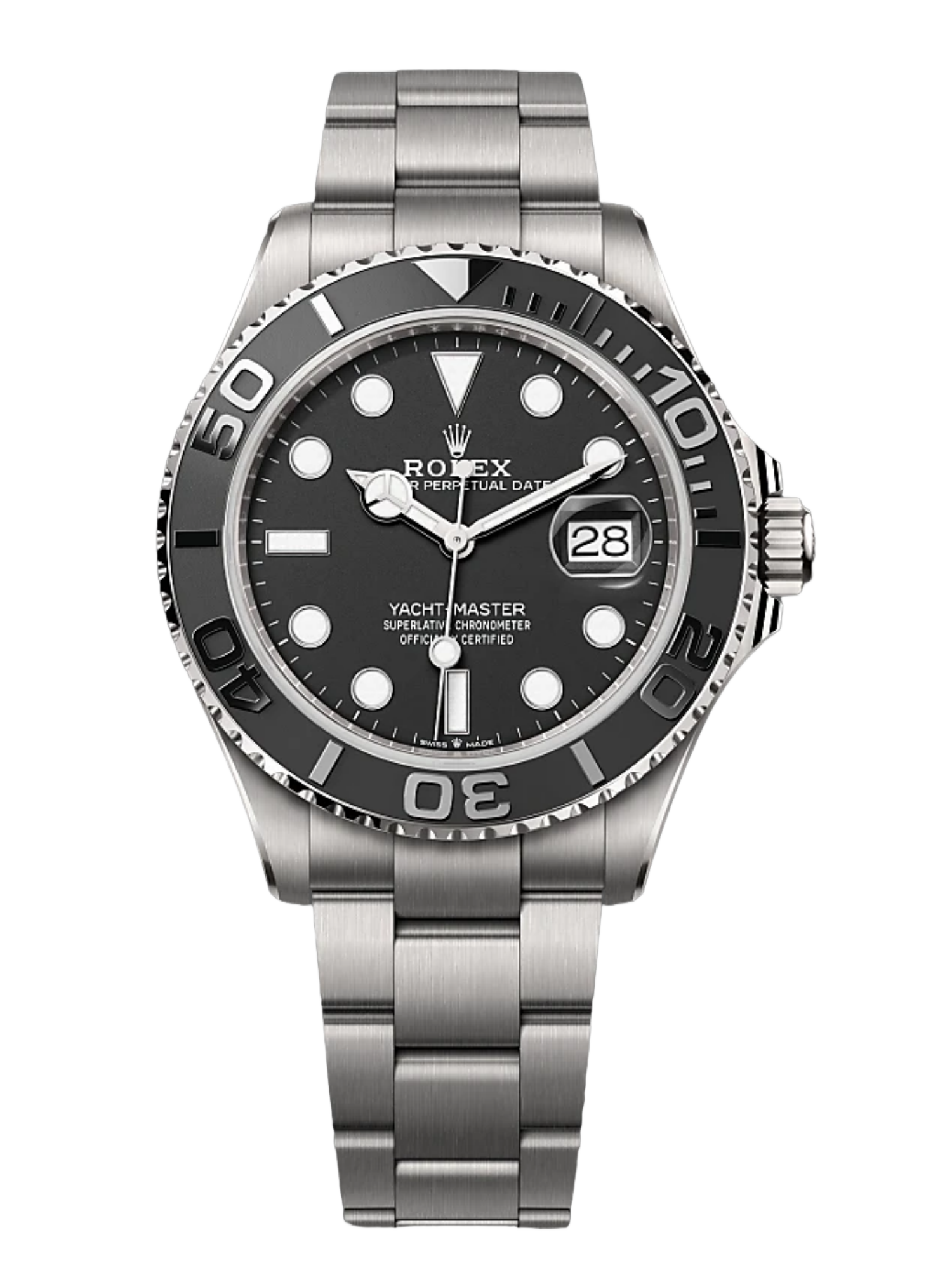 【Super Clone】Rolex Yacht Master Black Dial Titanium 226627 0001 42mm Men's Watch
