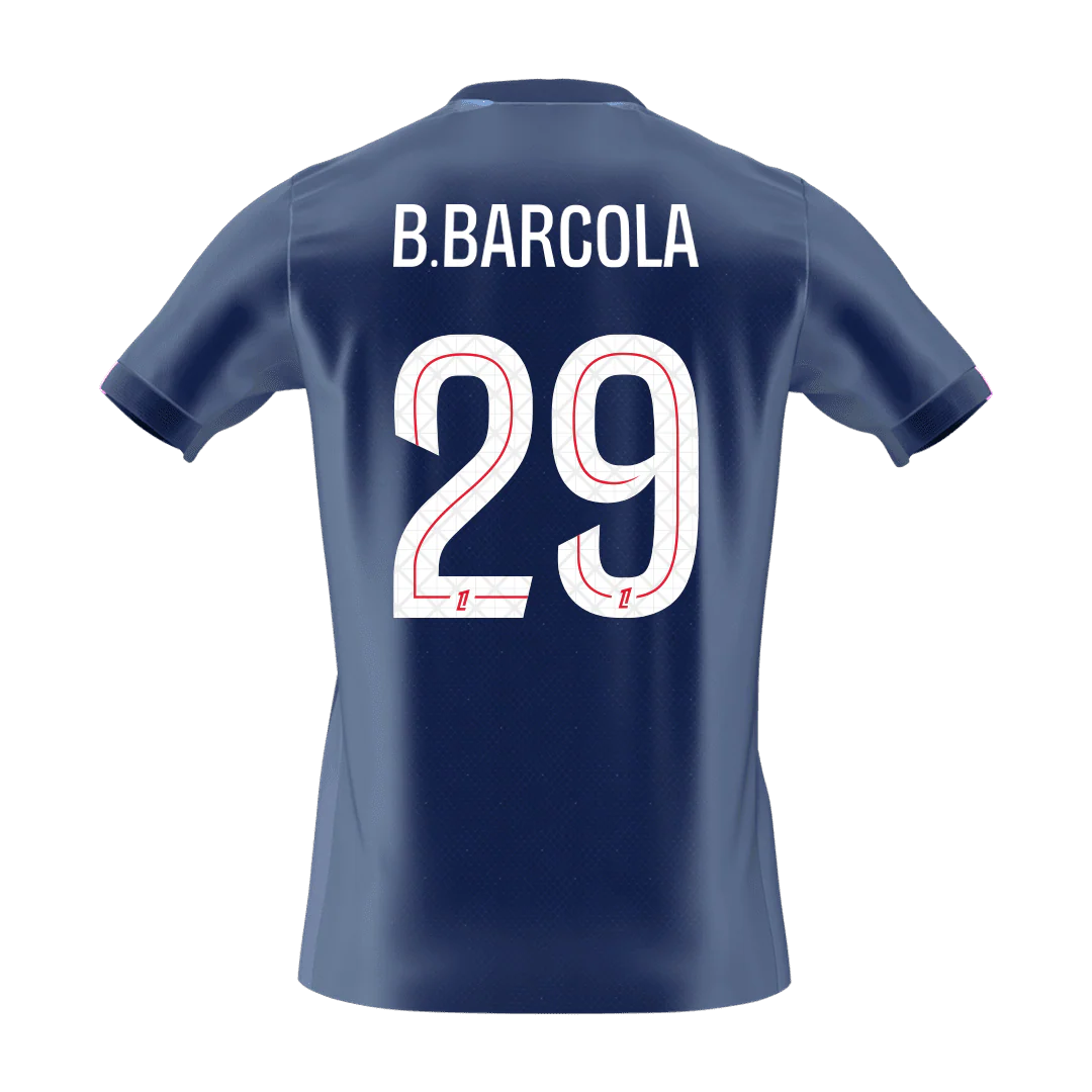 B.BARCOLA #29 PSG Home Soccer Jersey 2025/26