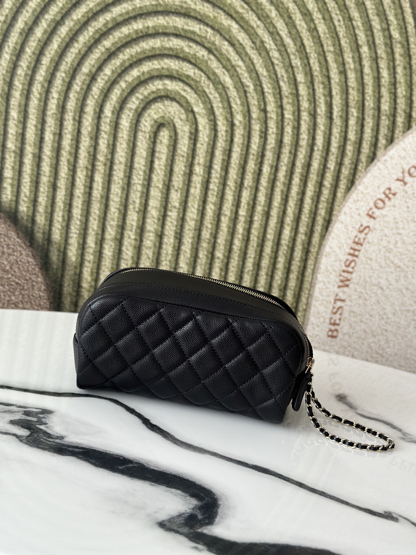 Large Cylindrical Cosmetic Pouch