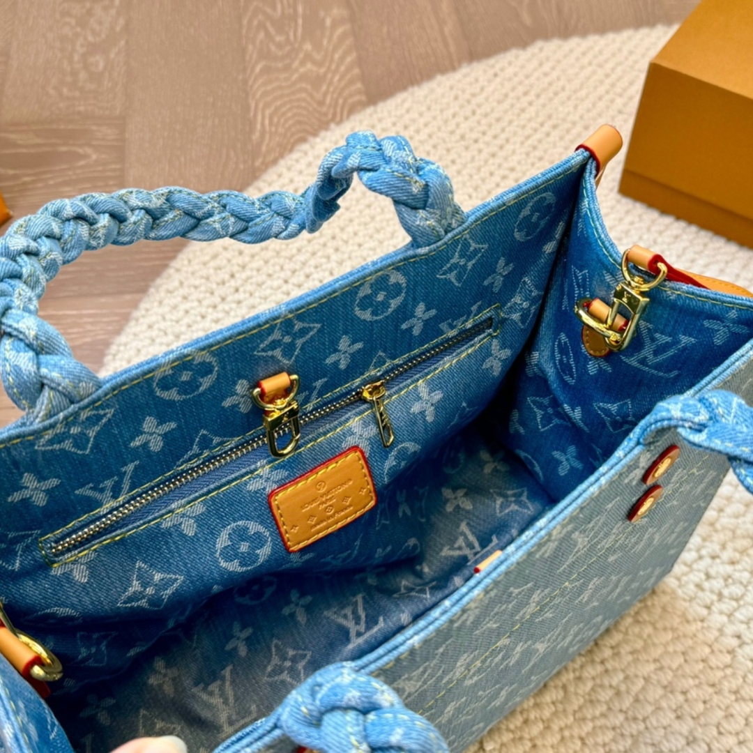 Louis Vuitton Let Go Pm Monogram Sky Blue Denim 30Cm M24897