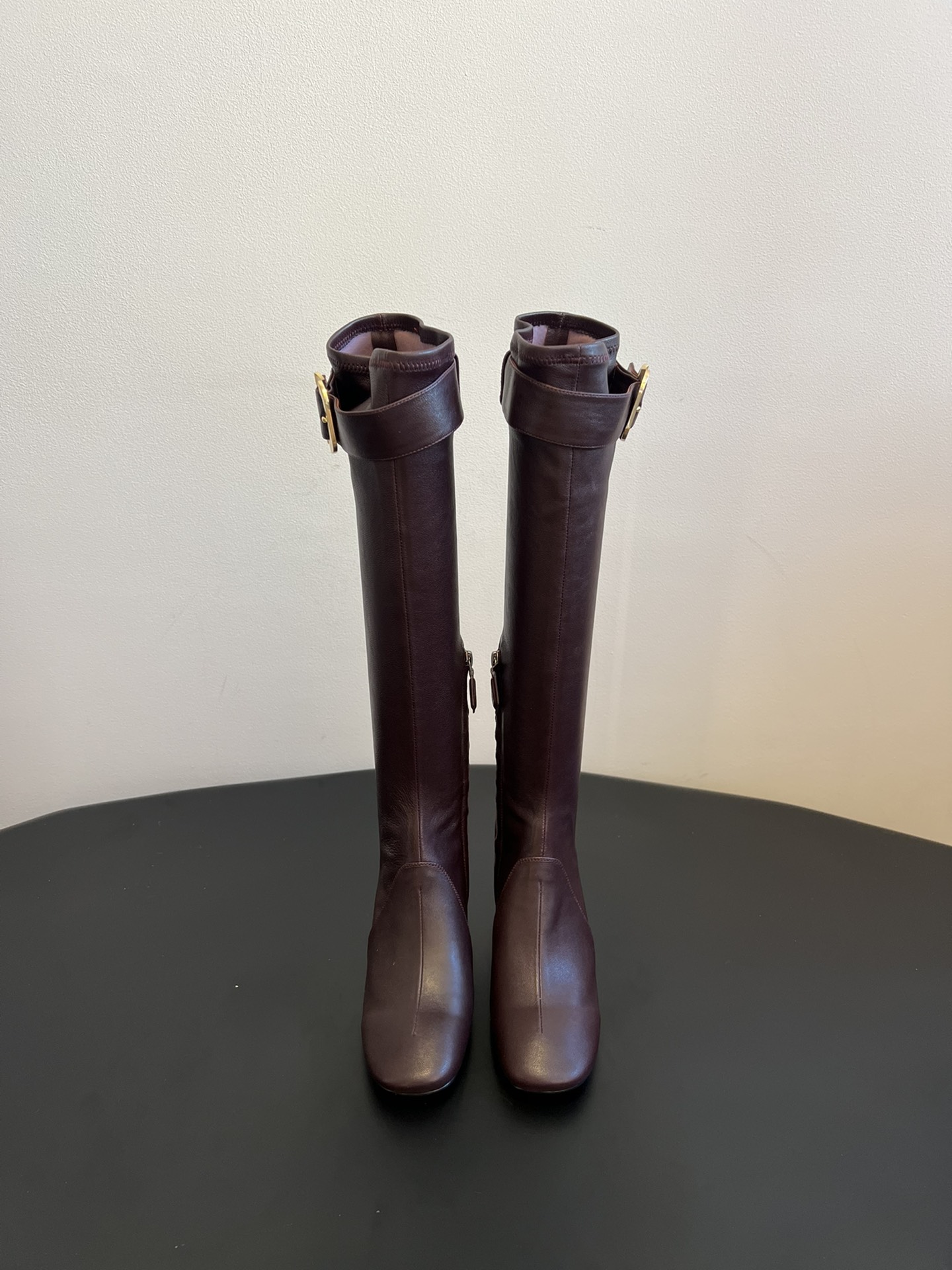 Miu miu High boots with buckle