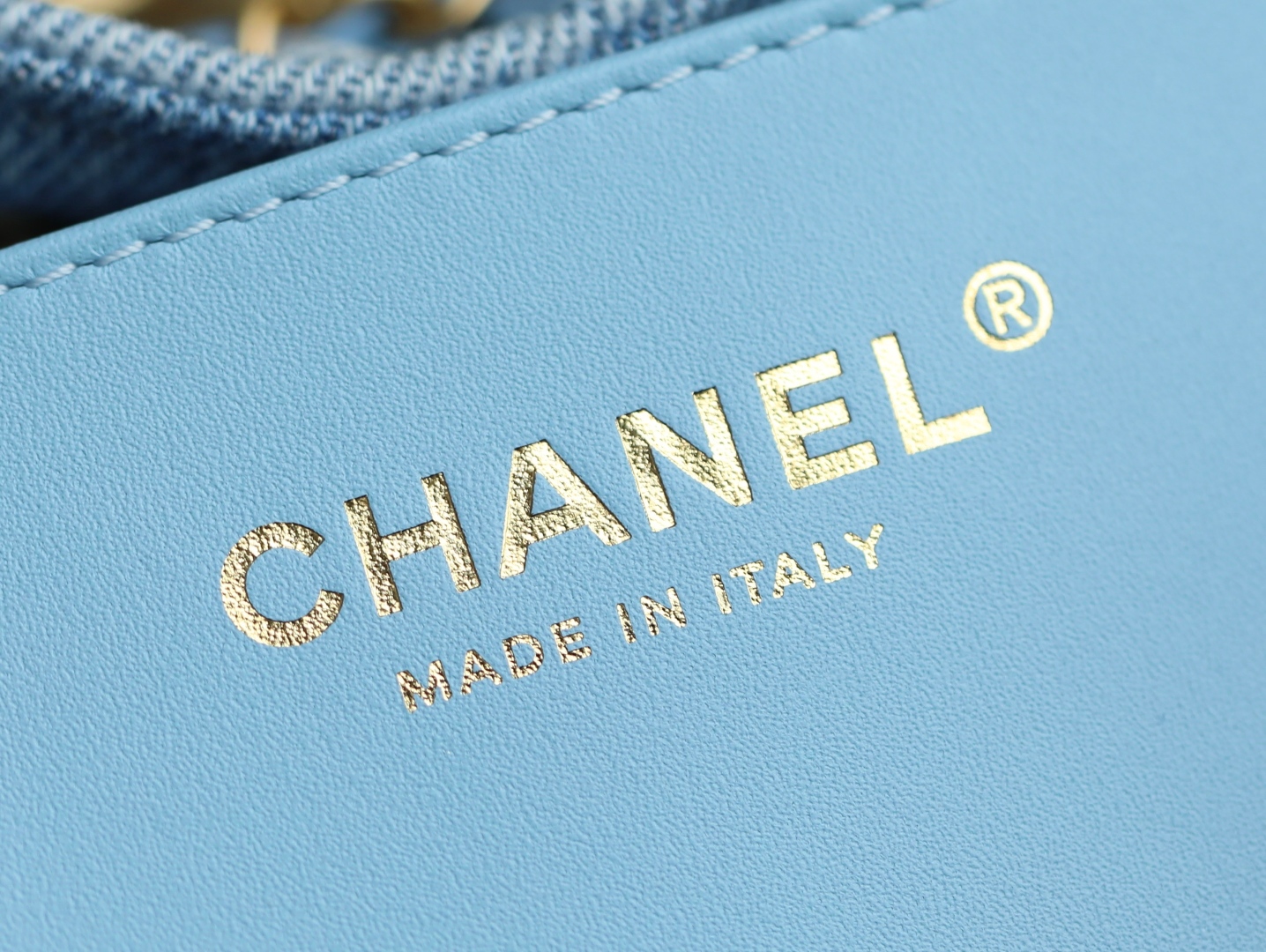 Chanel 25 Small Handbag Crossbody Bag Blue 30cm