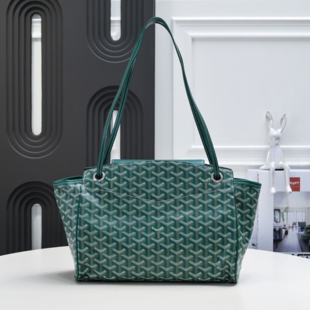 GOYARD ROUETTE SOUPLE BAG GREEN 31CM