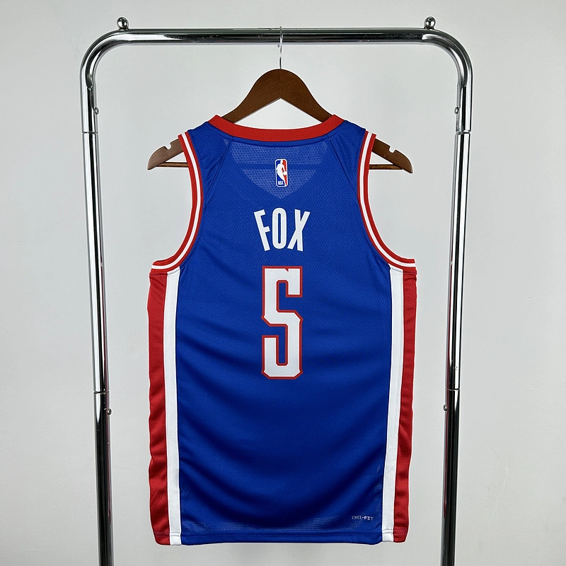 2025 NBA Sacramento Kings 5 FOX Basketball Jersey