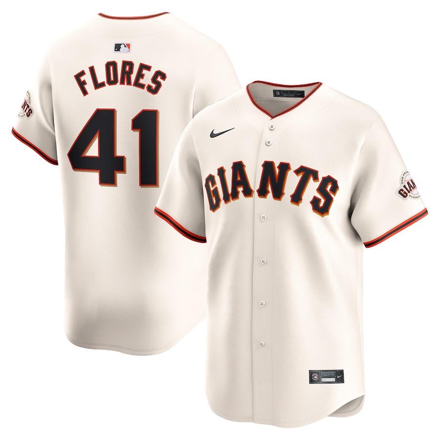 Wilmer Flores San Francisco Giants Home Limited Player Jersey Cream