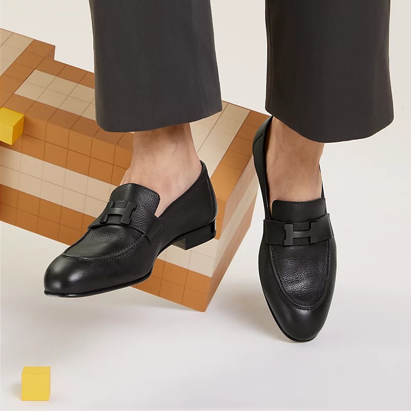 HERMES PARIS LOAFER MARRON EBENE