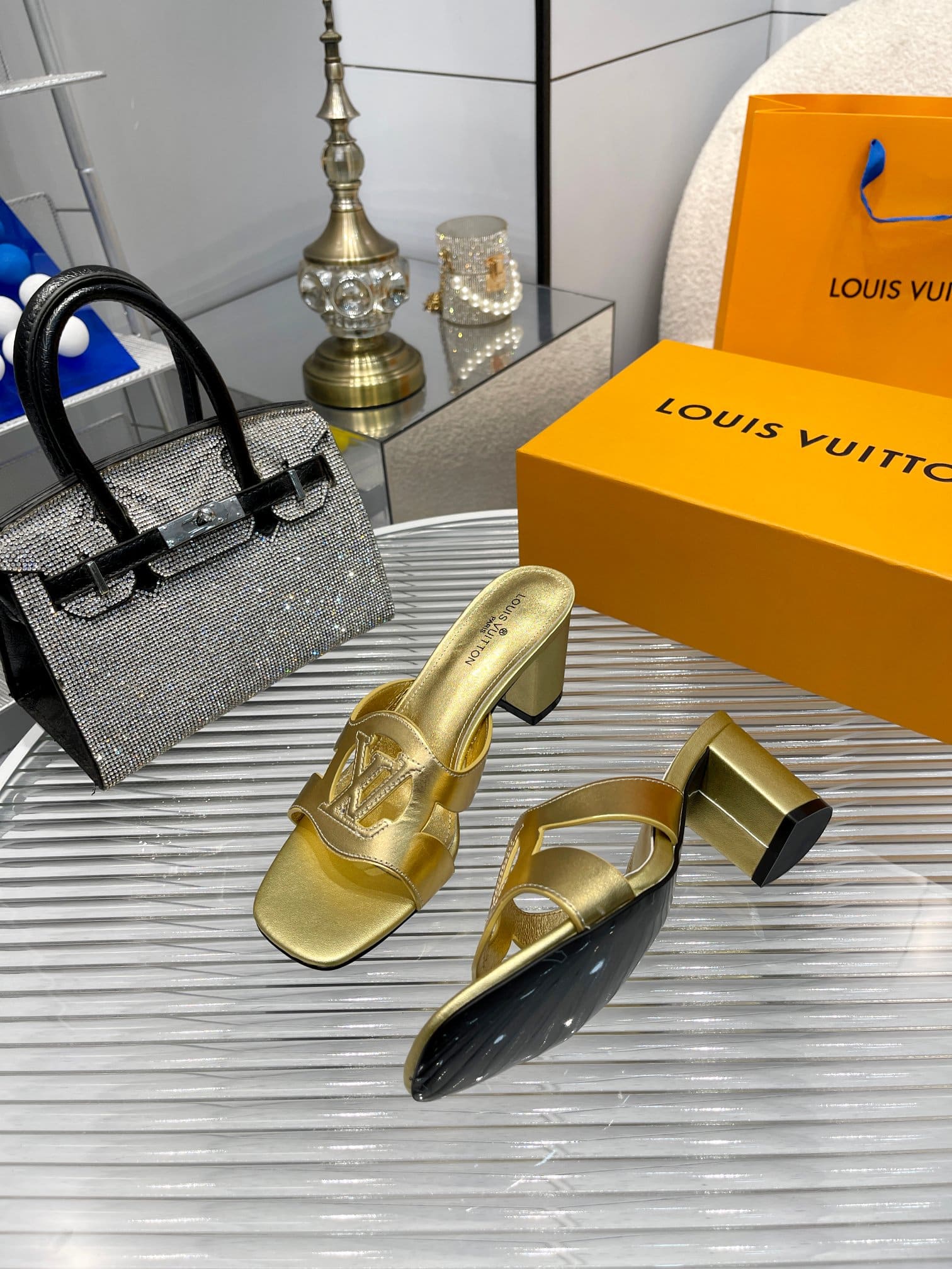 Louis Vuitton Lv Isola Mule Gold