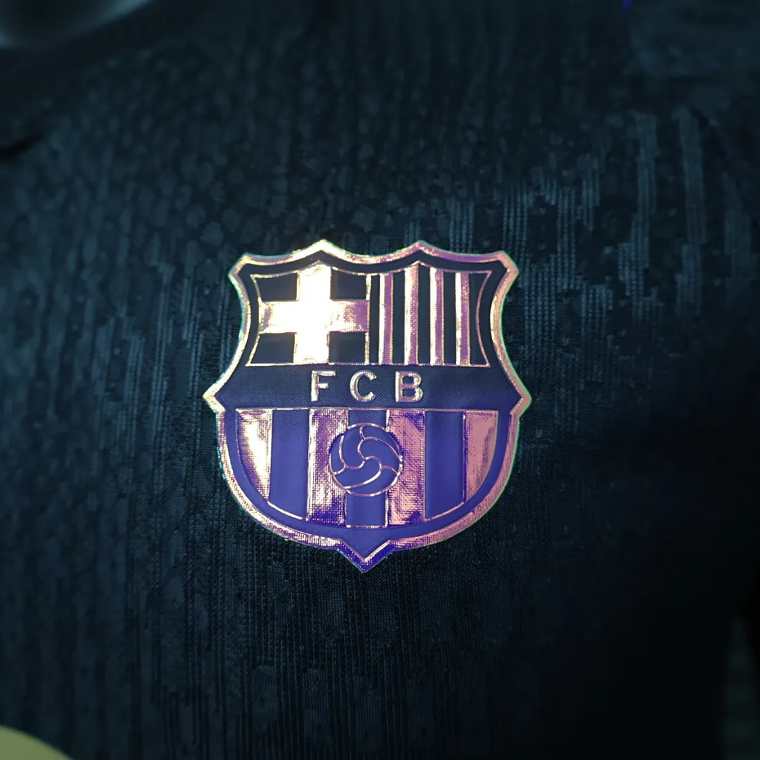 2026/27 La Liga Barcelona Team Away Football Jersey Player Version Long Sleeves - JerseyFun