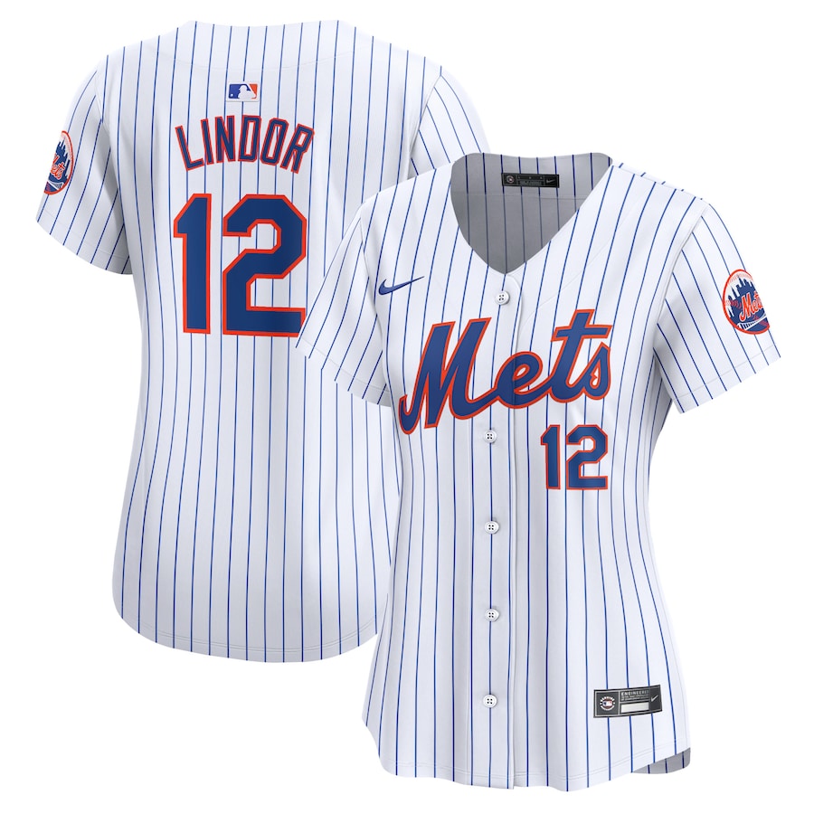 Francisco Lindor New York Mets Women's Home Limited Player Jersey White
