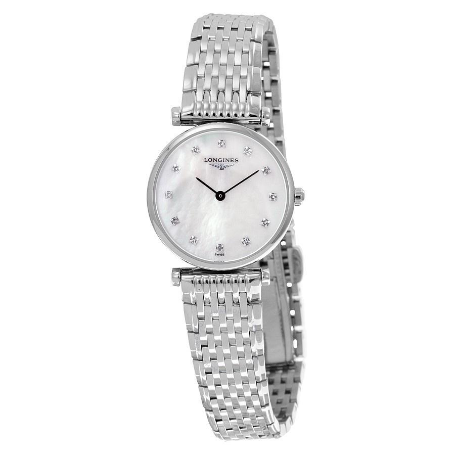 【Super Clone】Longines Women's L47094876 La Grandes Classiques Flagship Diamond Stainless Steel Watch