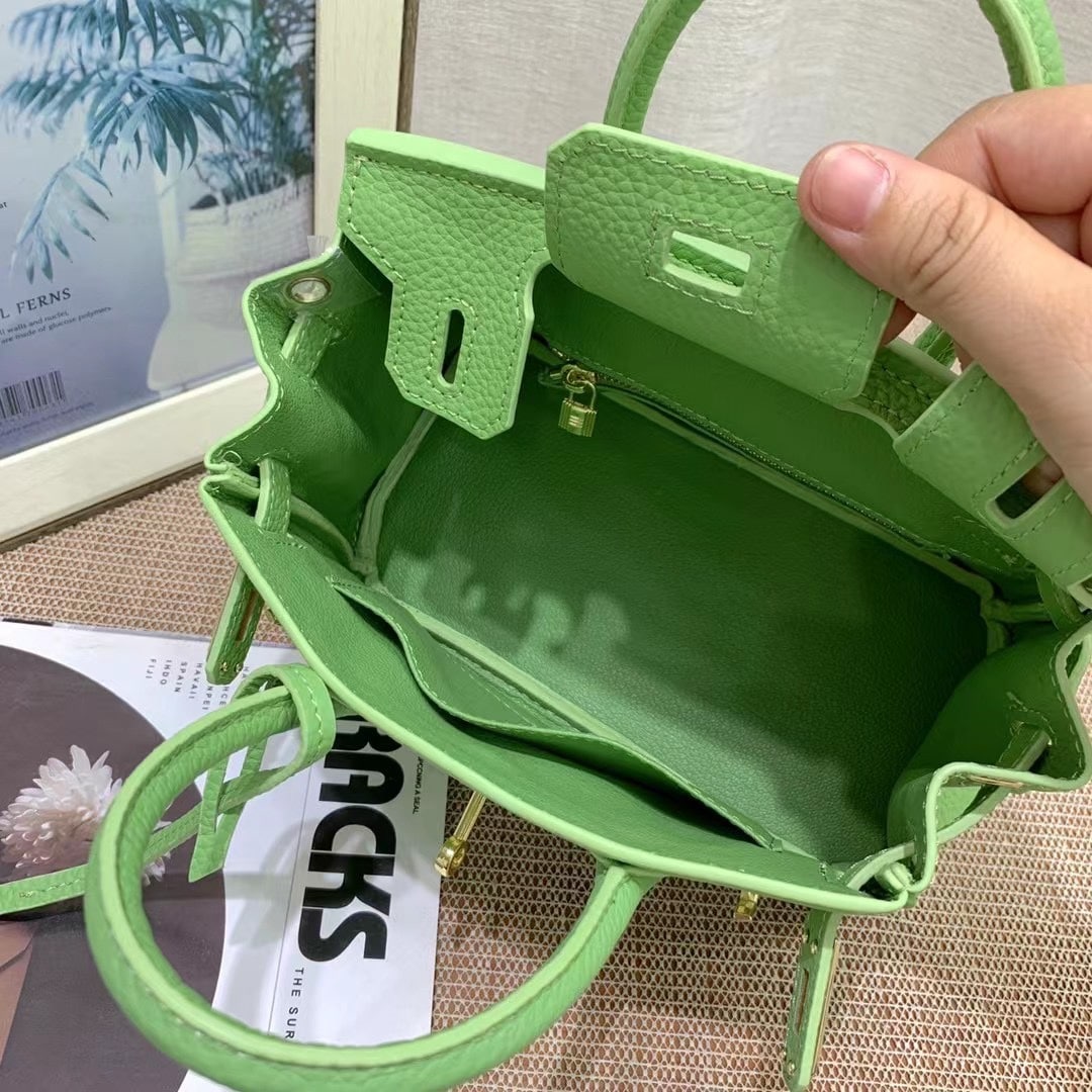 Hermès Birkin B25 Togo Grenat Ghw Green 20Cm