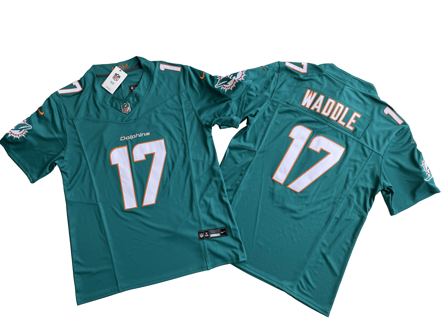Miami Dolphins 17# Jaylen Waddle Nike Vapor F.U.S.E. Limited Jersey