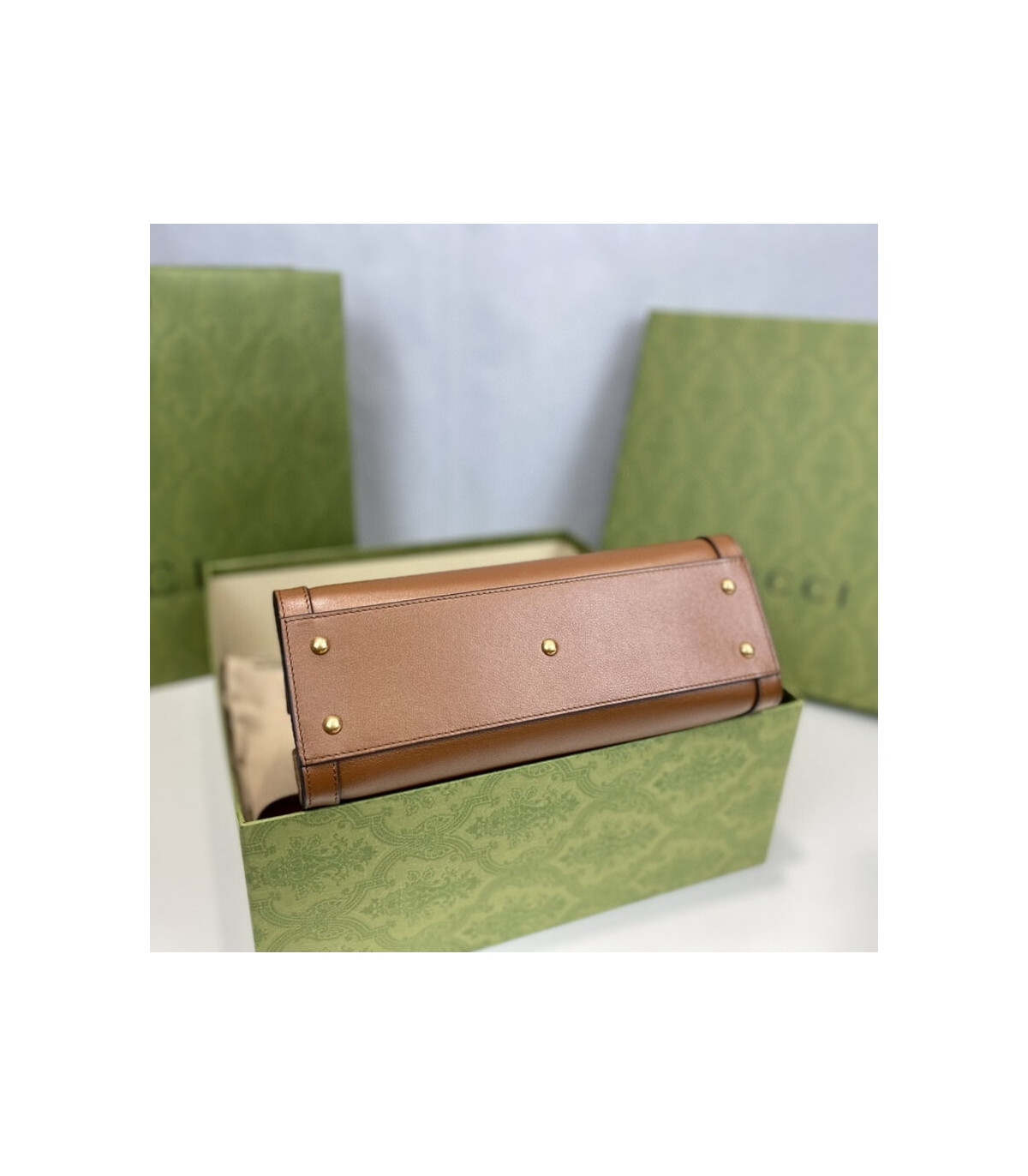 Gucci Diana Small Tote Bag Brown