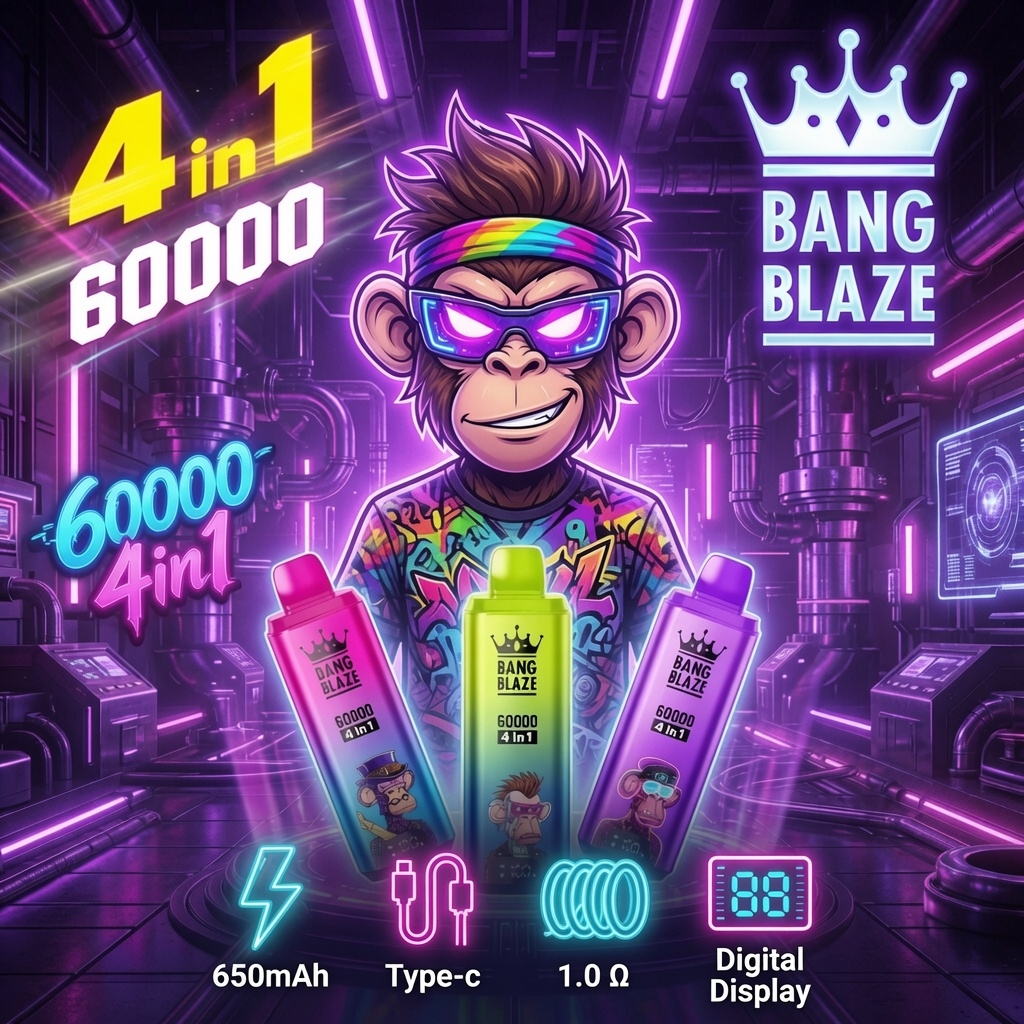 BANG 8K Break free from traditional  constraints and fill the void of inspiration with subtle [fruity flavors]. My rhythm is mine and I control it!