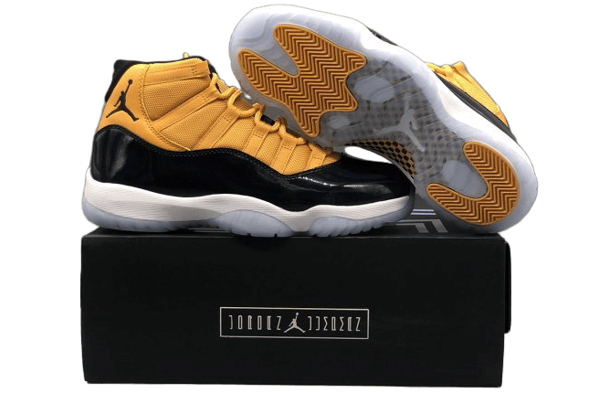 New Air Jordan 11 Retro Yellow Black