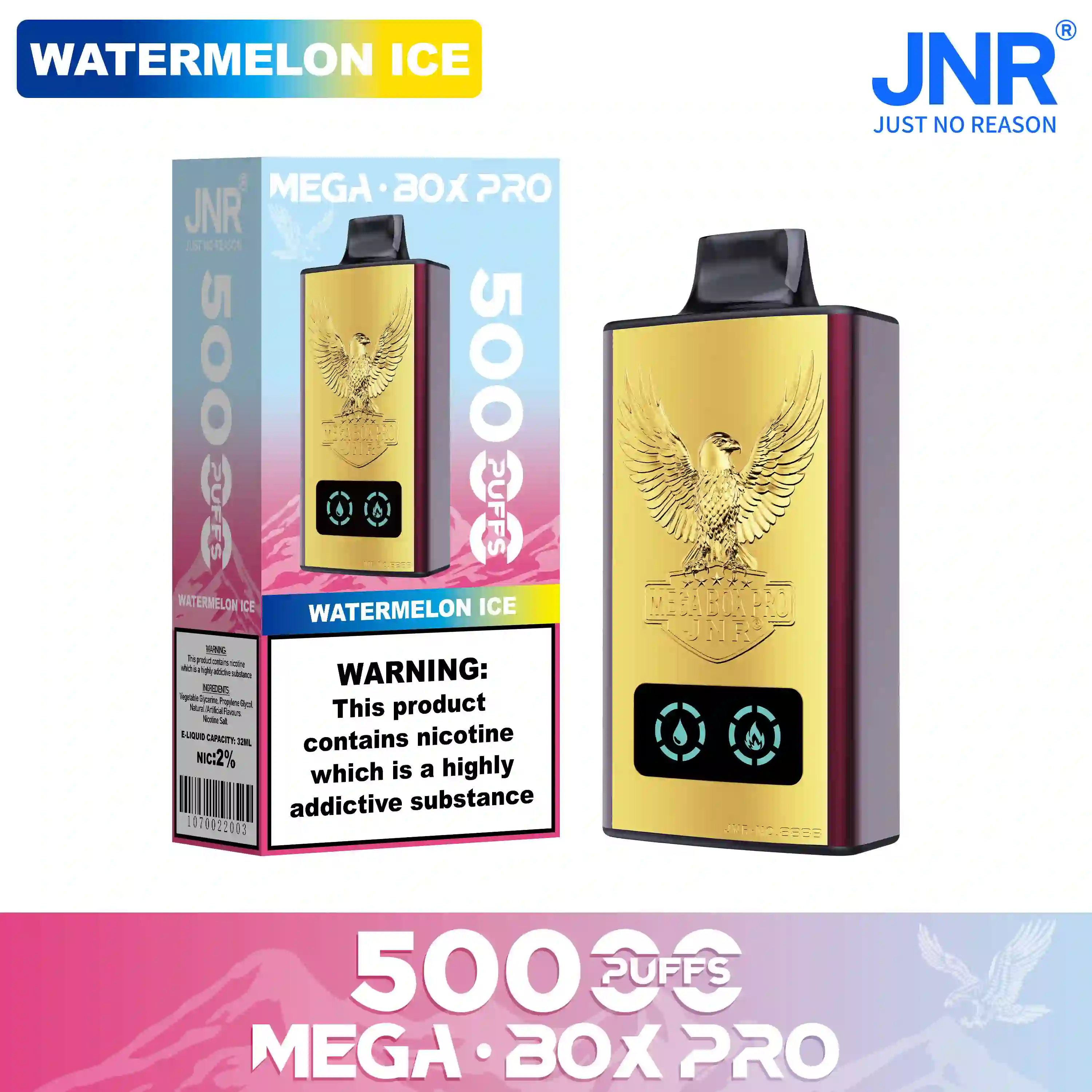 JNR Mega Box Pro 50000 Puffs Disposable Vape
