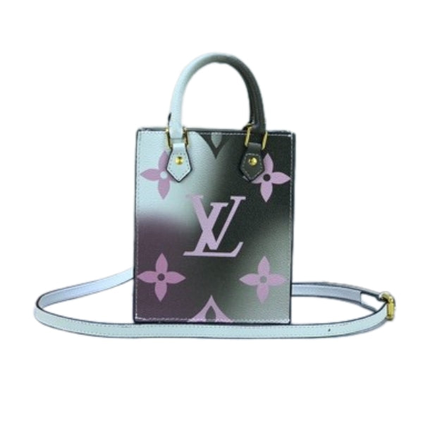 Louis Vuitton Petit Sac Plat Monogram Black And White 17Cm