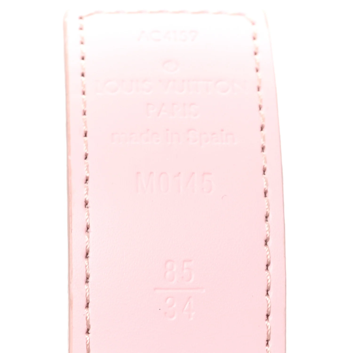 Damier Azur 30mm LV Initiales Reversible Belt 80 32 Pink