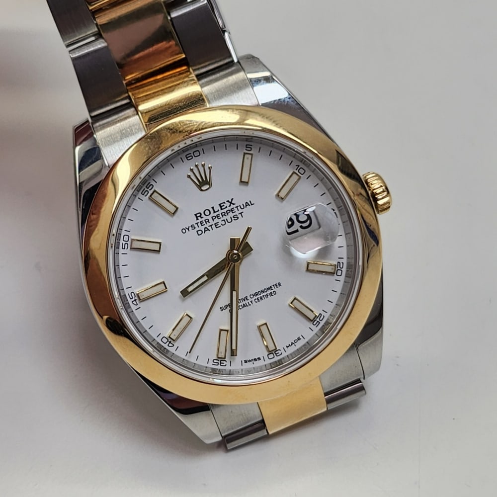 [Superclone] Rolex Datejust 41mm White Dial Smooth Oyster 126303
