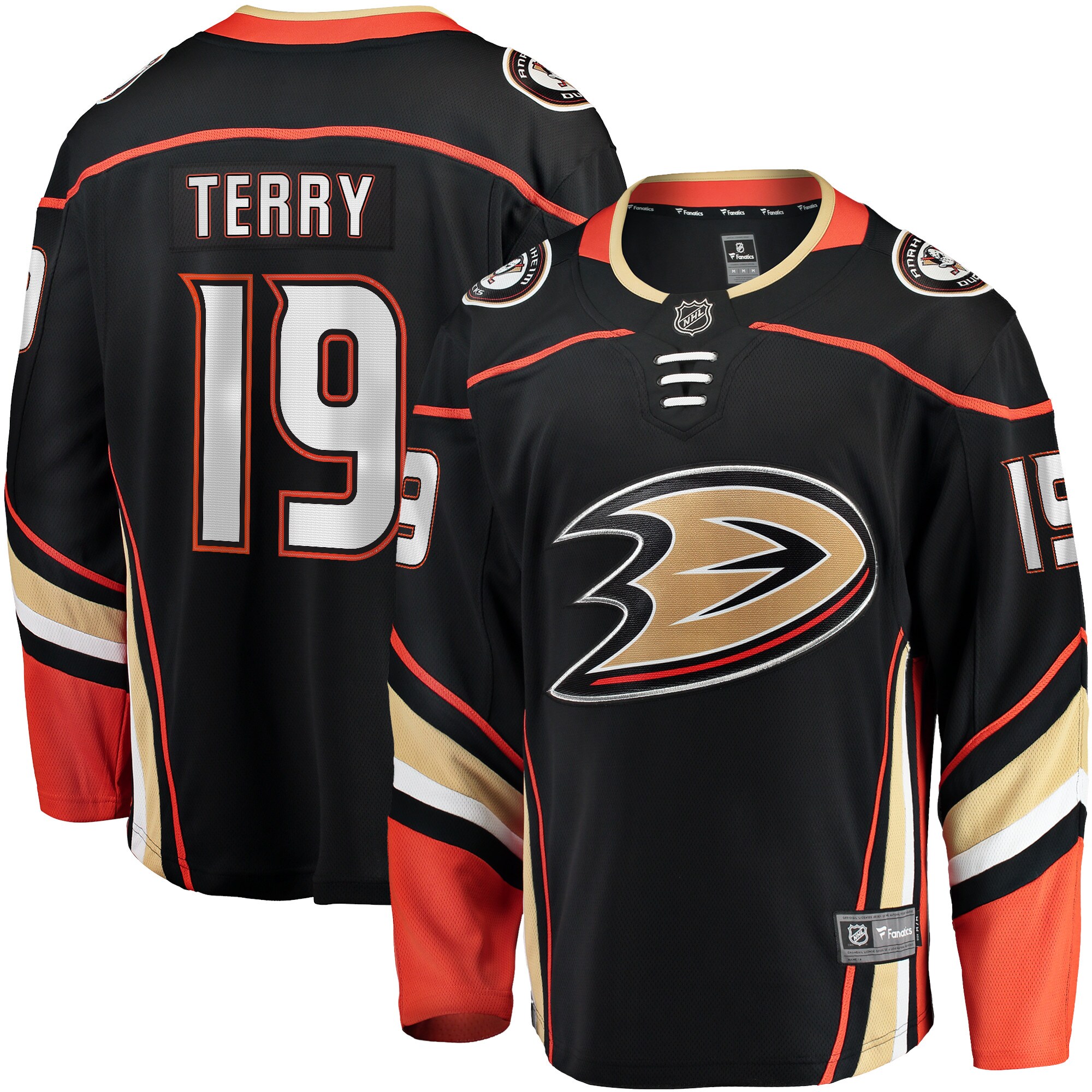 Troy Terry Anaheim Ducks Fanatics Home Team Breakaway Player Jersey – Black