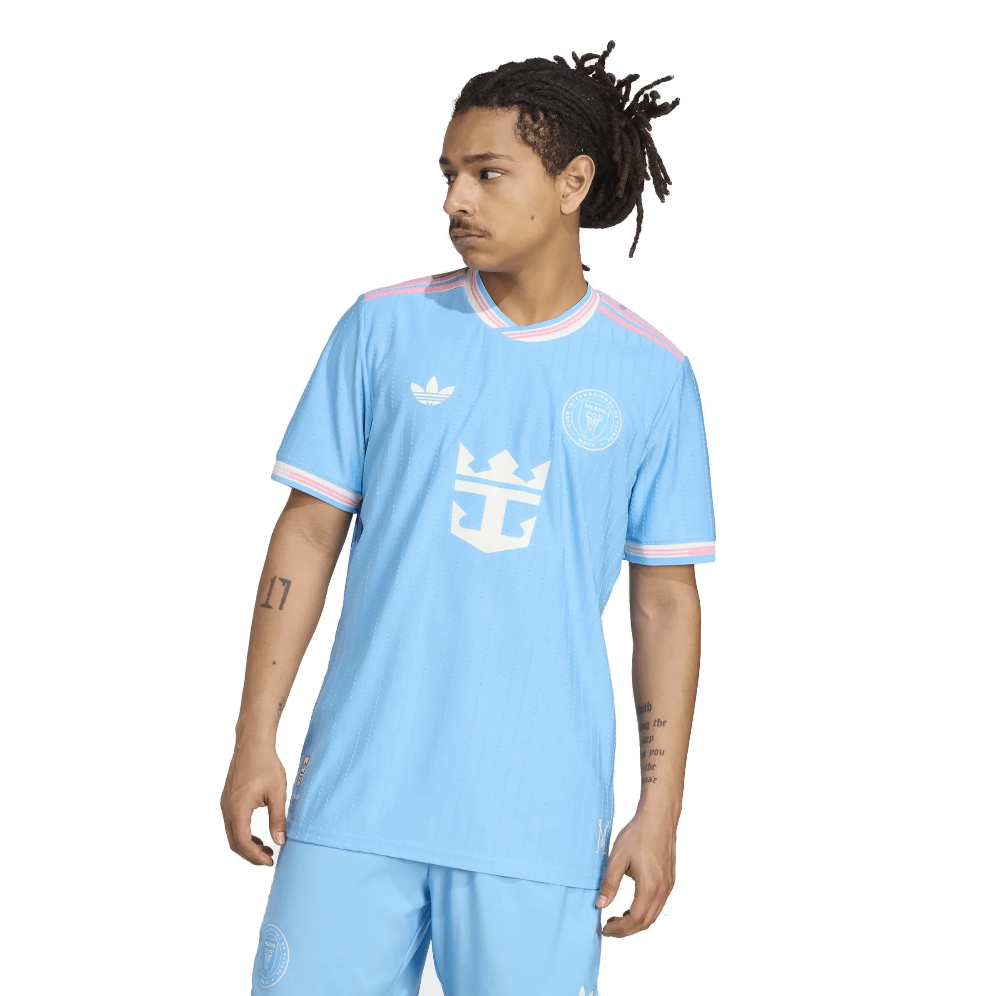 adidas Lionel Messi Inter Miami Authentic Third Jersey 25/26 (Blue/Pink)