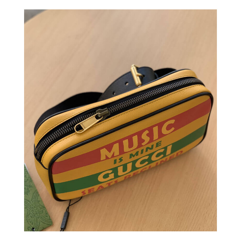 Gucci 100 Belt Bag In Yellow Leather
