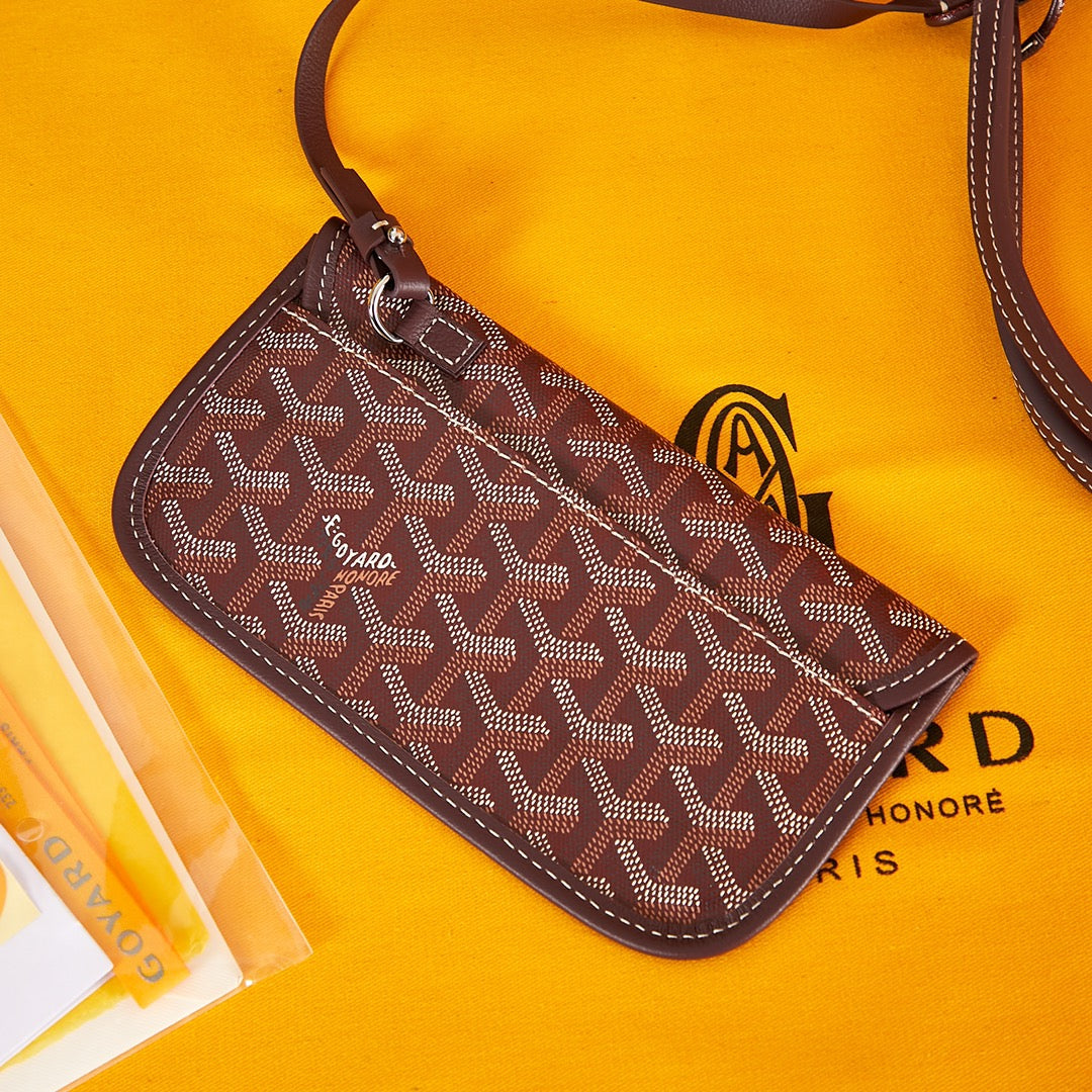 Goyard Saint Louis Pm 34Cm Burgundy Canvas Chevroches Calfskin