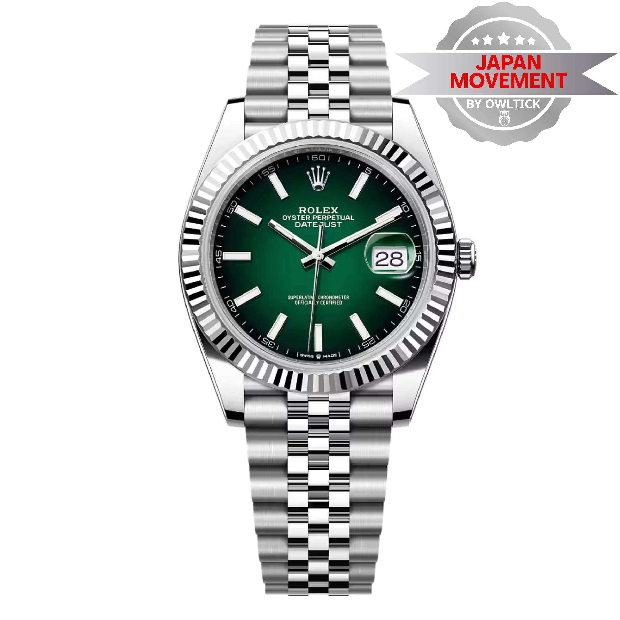[Superclone] Rolex Datejust 41mm Green Ombré Dial Jubilee 126334
