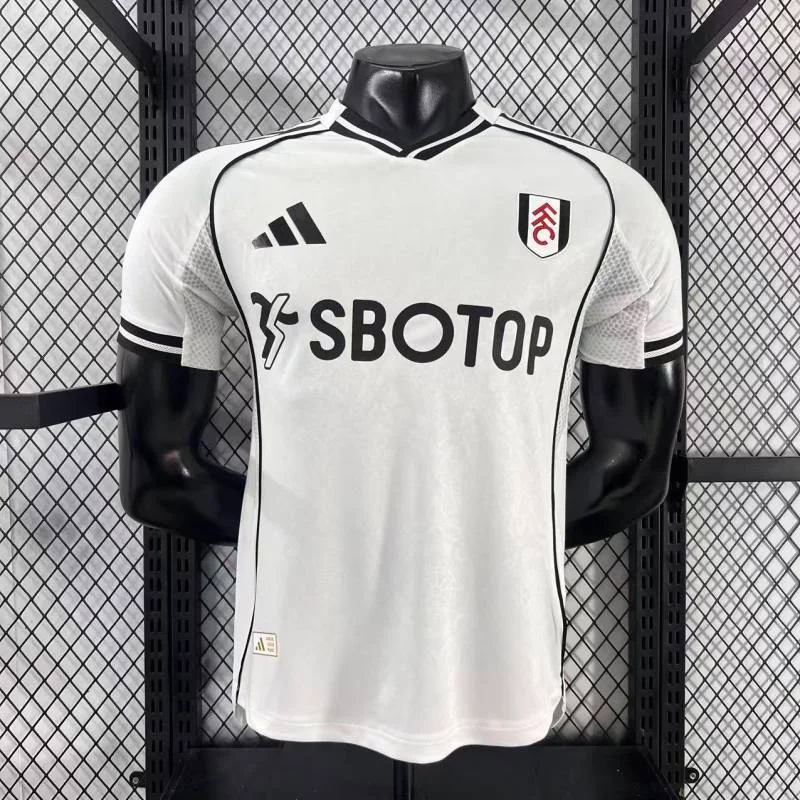 2025/2026 Premier League Fulham Team Home Football Jersey Player Version