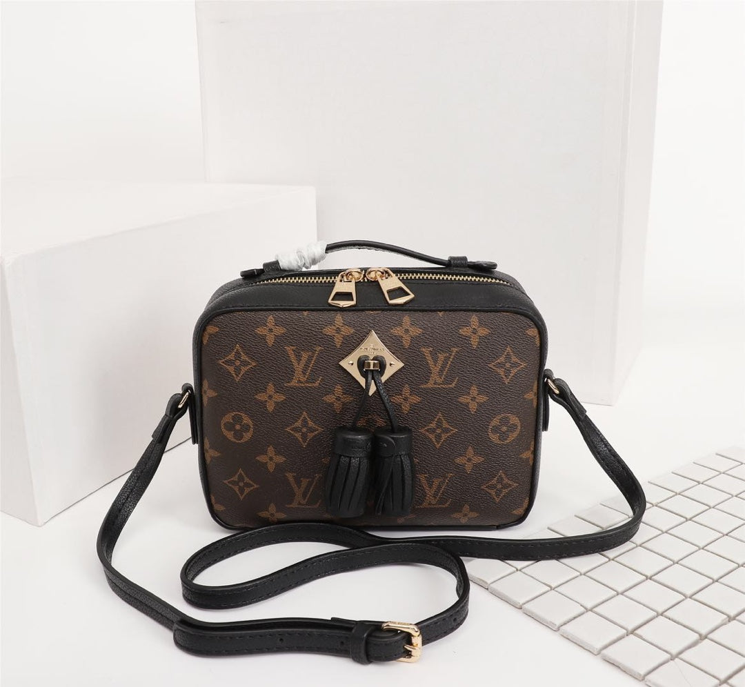 Louis Vuitton Saintong Monogram Canvas Black 22Cm