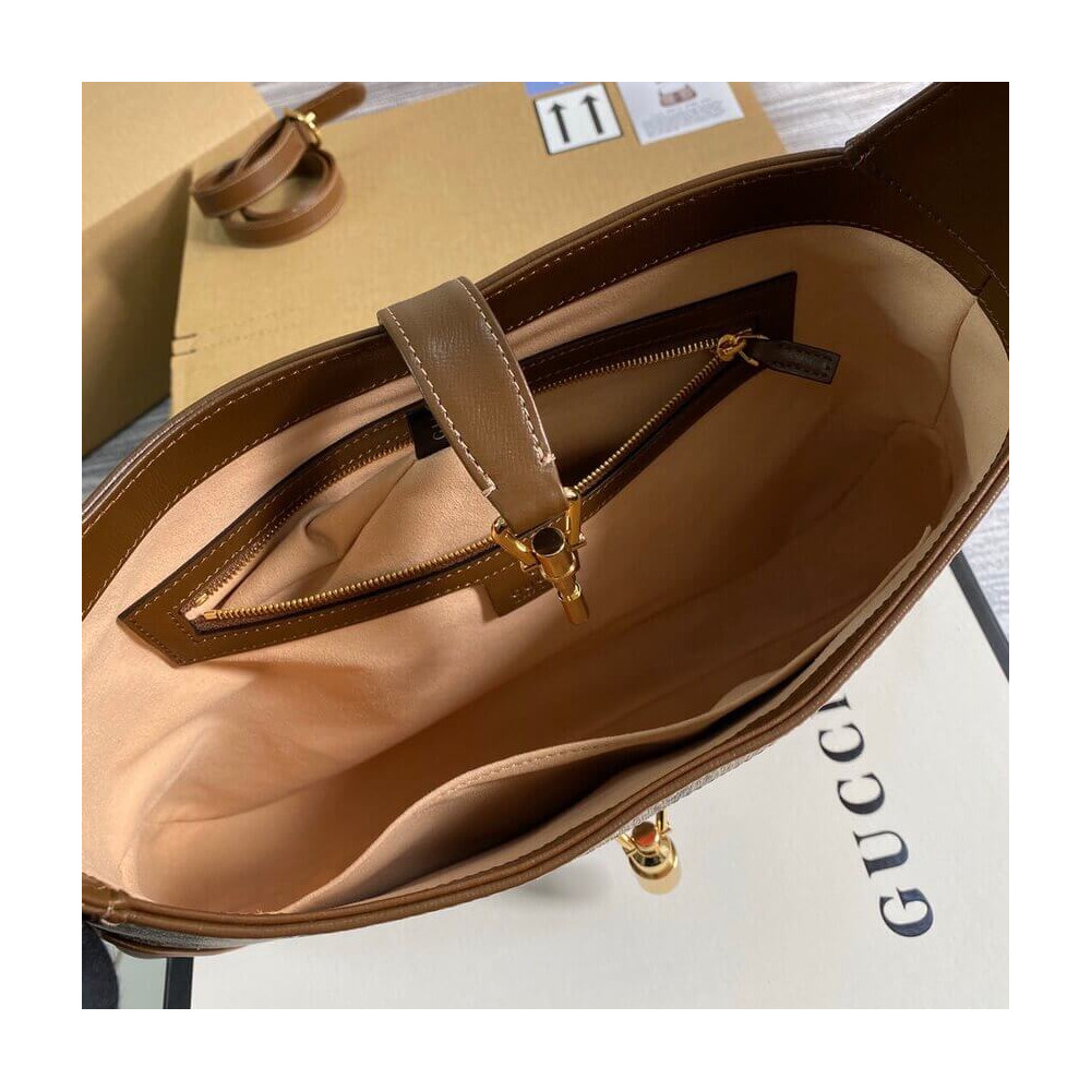 Gucci Jackie 1961 Medium Shoulder Bag in GG Canvas 36.5cm