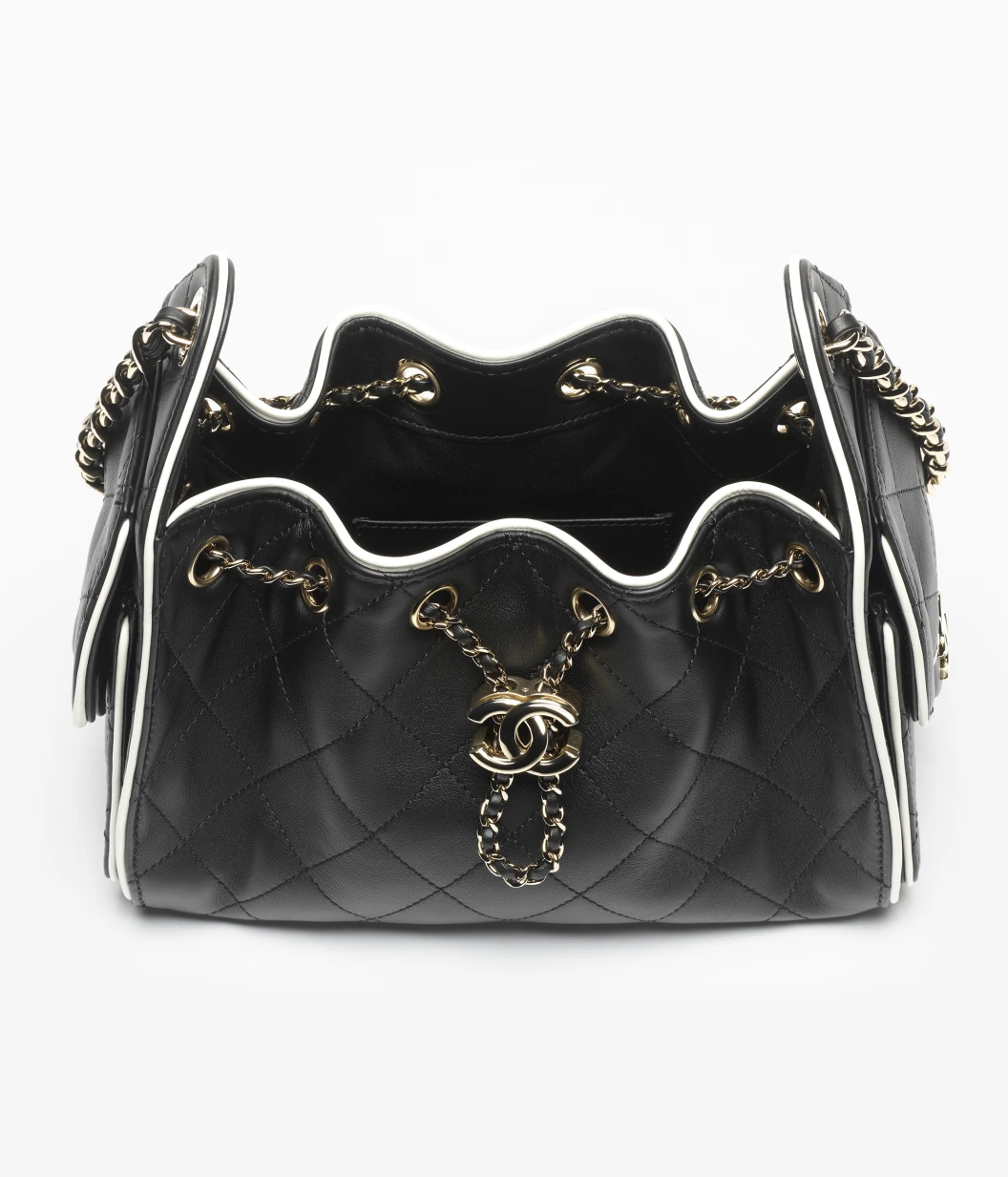 Chanel AS5631-B24123-U9622 CHANEL 25 Mini Handbag Black & White