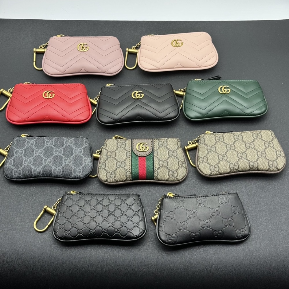 Gucci Gg Supreme Canvas Wallet Ophidia Key Case Beige And Ebony 12.5cm