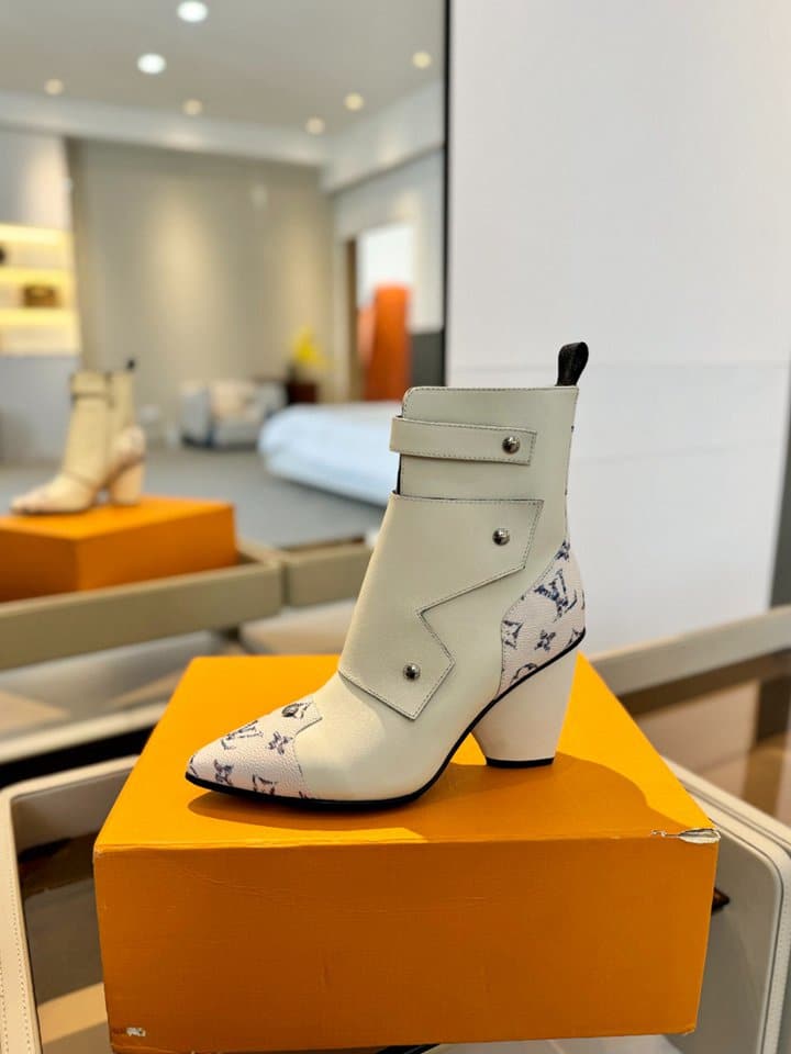 Louis Vuitton Trinity Boot Monogram And White