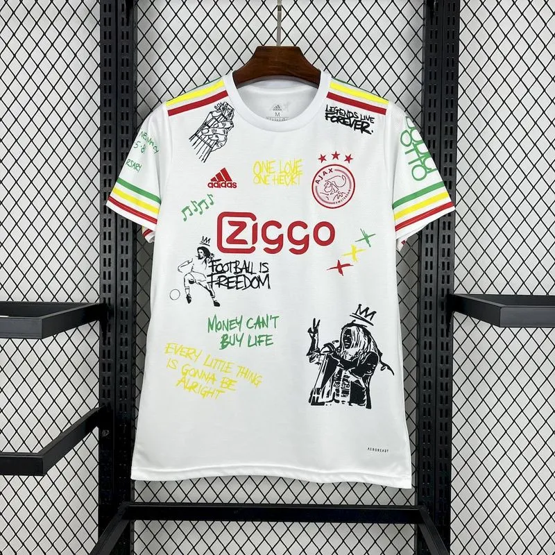 2025-26 Ajax Amsterdam Bob Marley 40th Football jersey